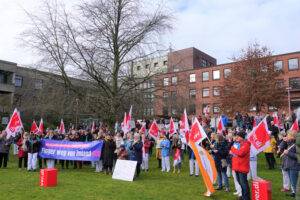 Demonstration von Imland Mitarbeitern